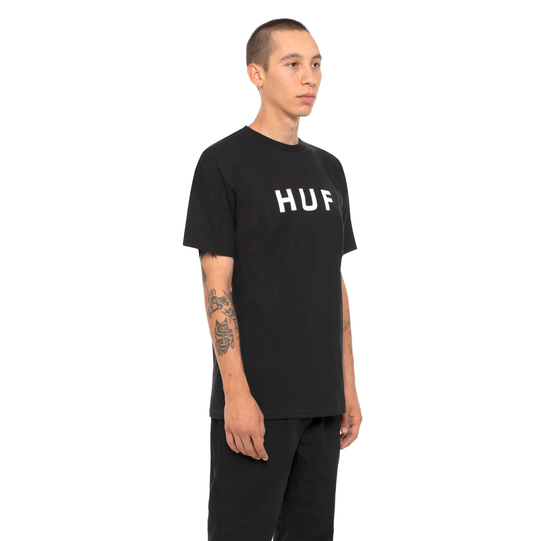 HUF T-Shirt OG Logo (black)