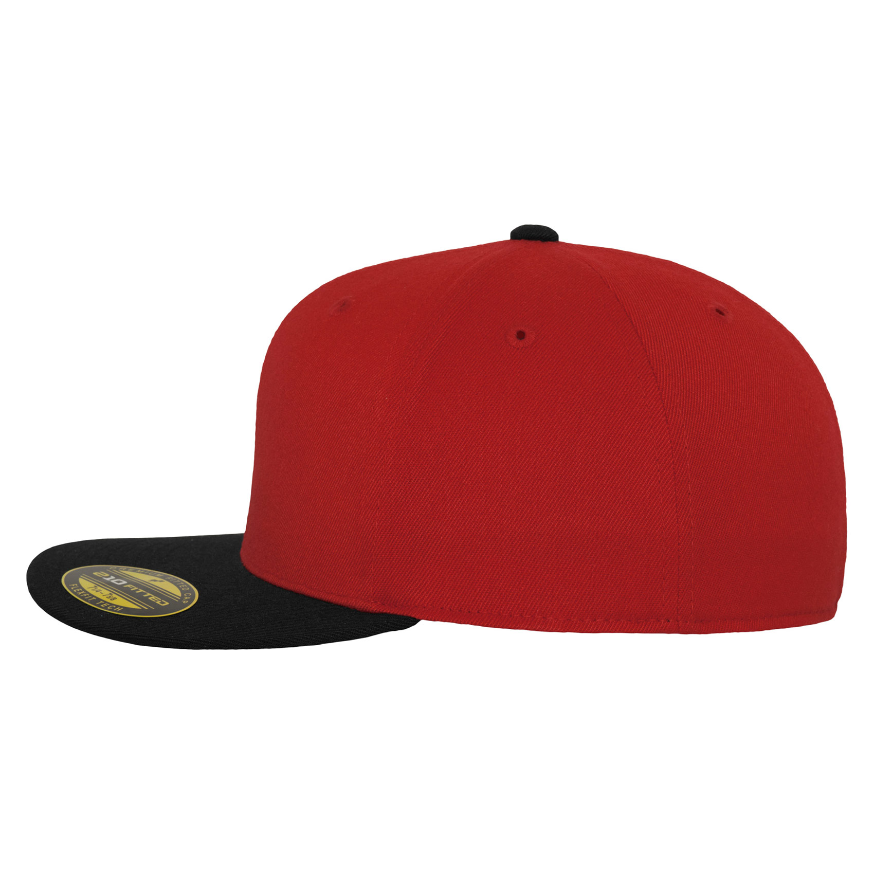 Flexfit Fullcap Premium 210 Fitted 2-Tone (red black)