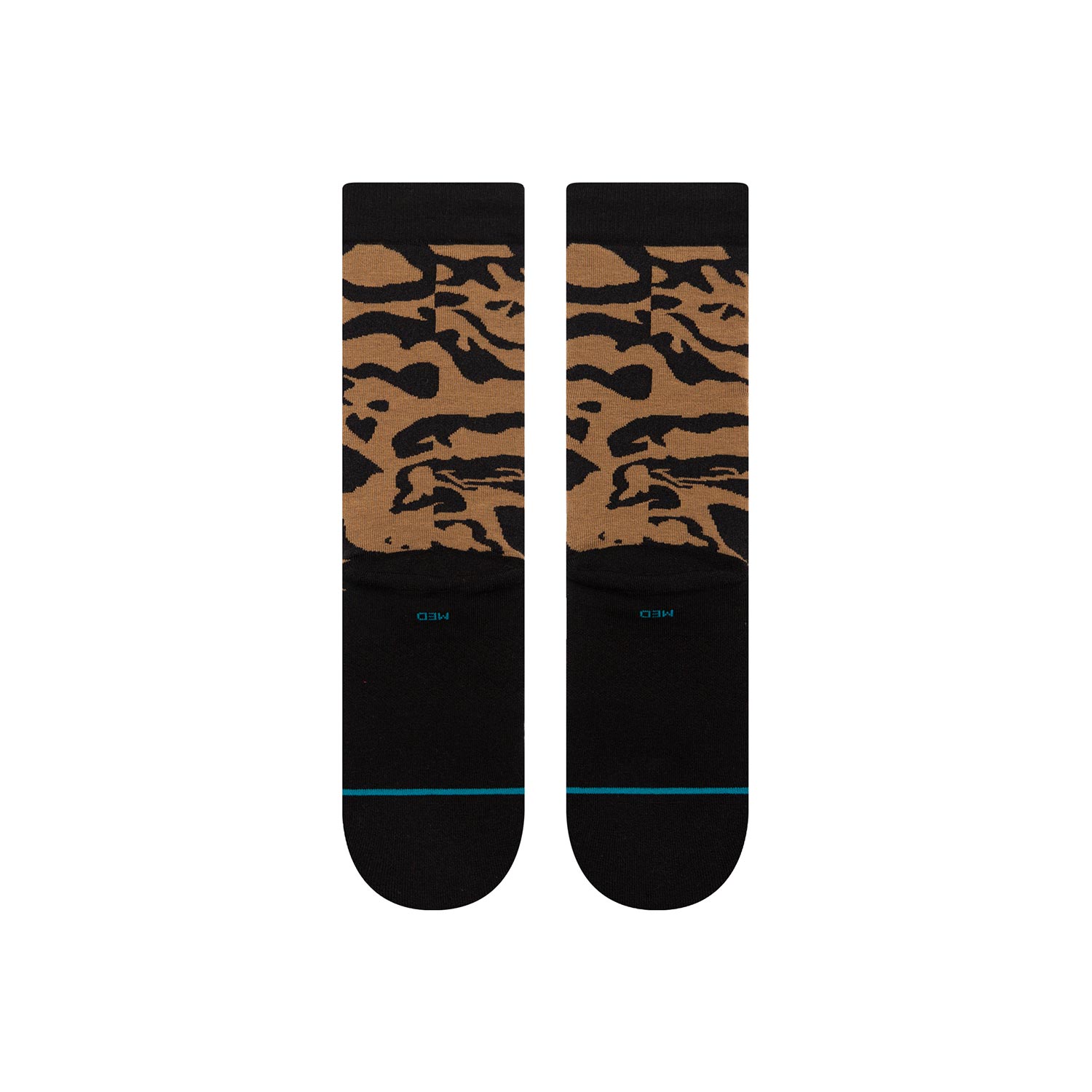 Stance Socken Animalistic Crew (black brown)