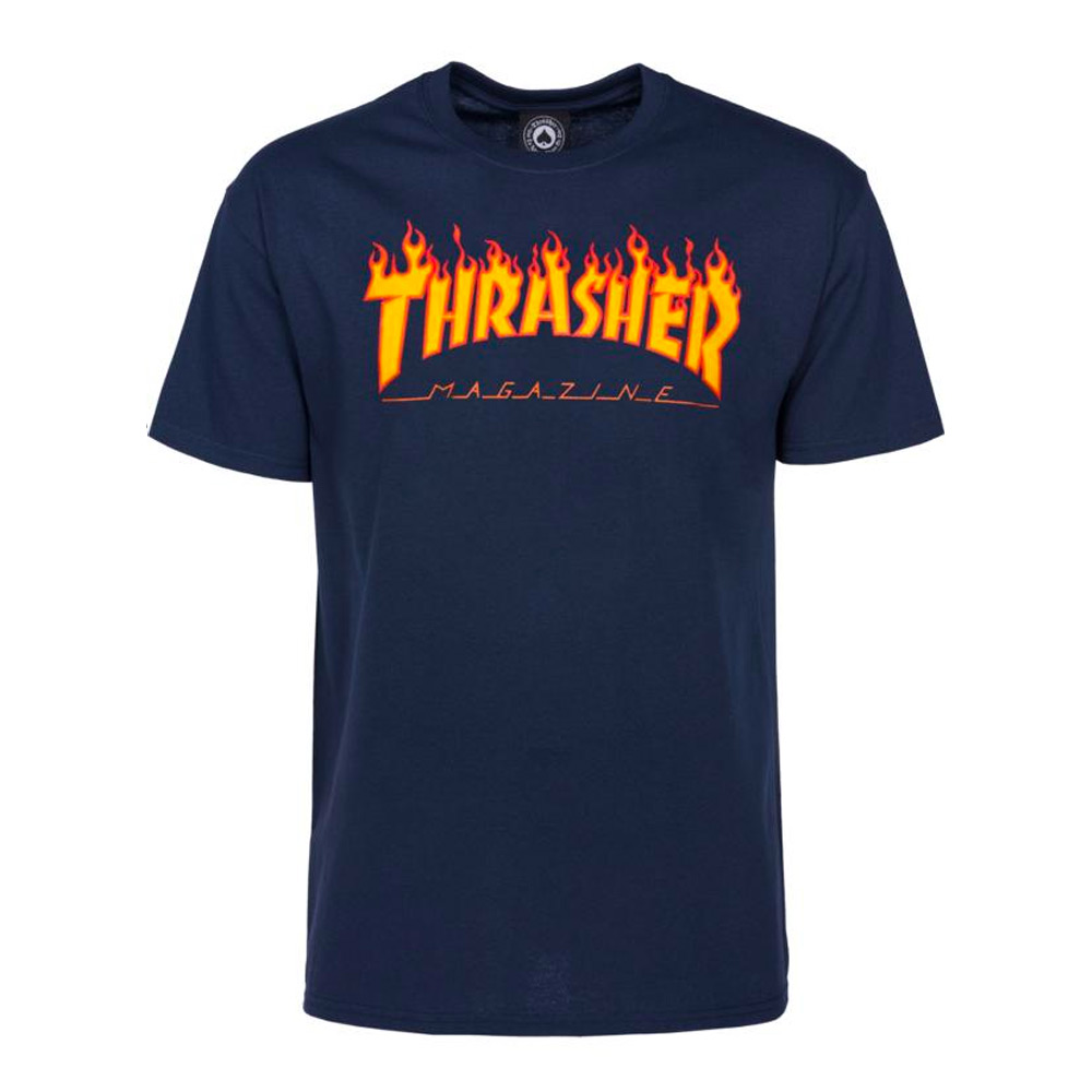 Thrasher T-Shirt Flame (navy)