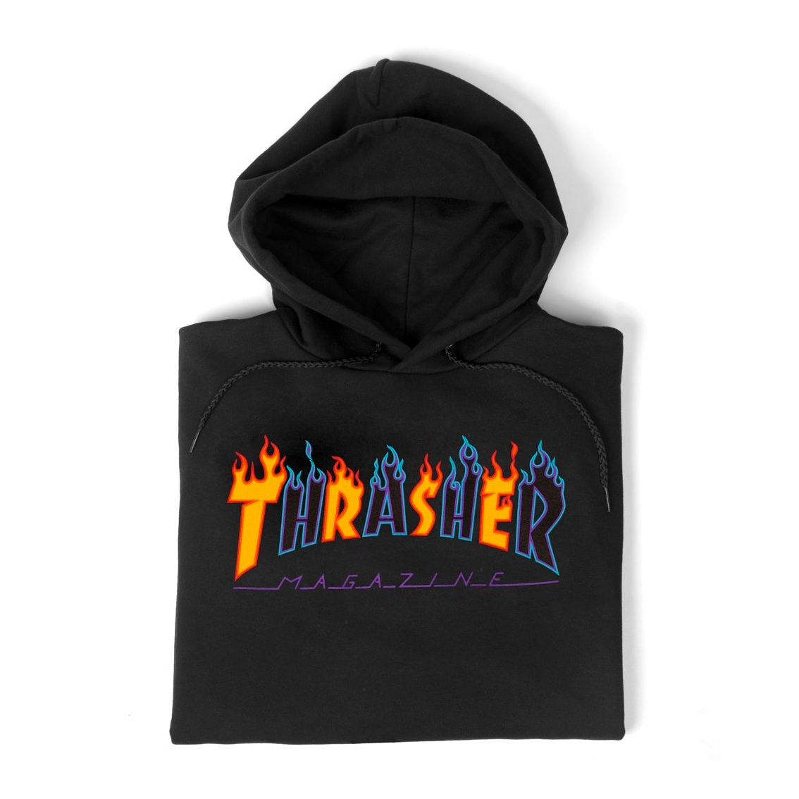 Thrasher Hoody Double Flame (black)