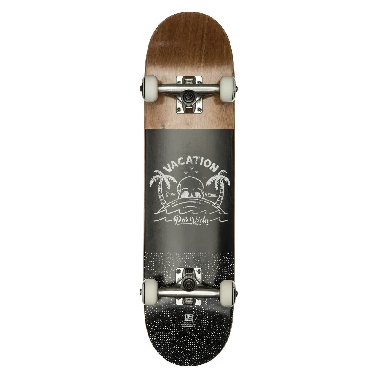 Globe Skateboard Komplettboard Por Vida Mid 7.6" (brown black)