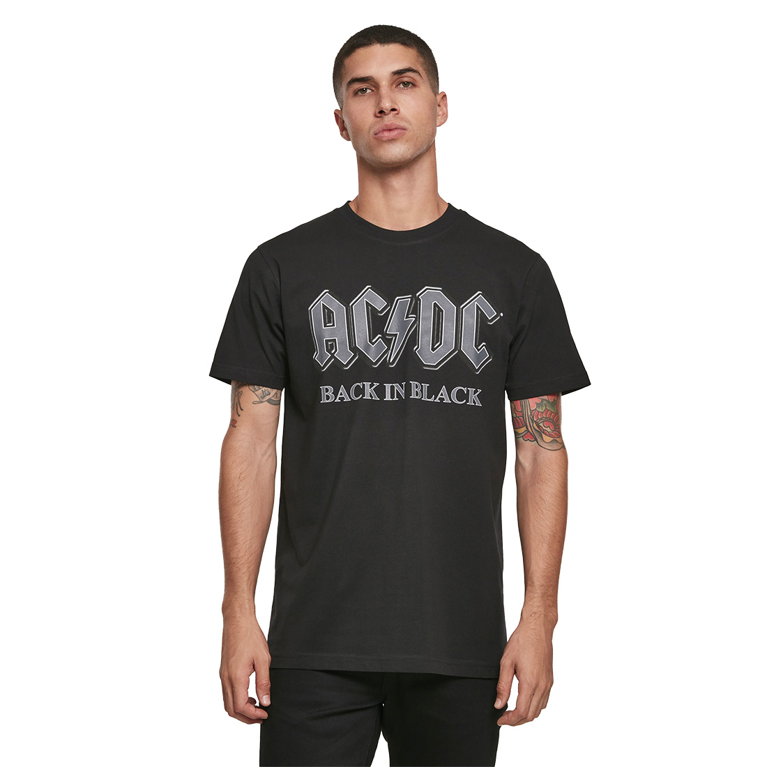 Merchcode T-Shirt ACDC Back in Black (black)