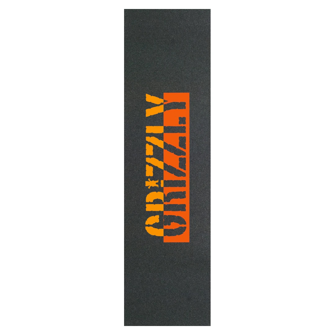 Grizzly Skateboard Griptape Two Faced (orange)