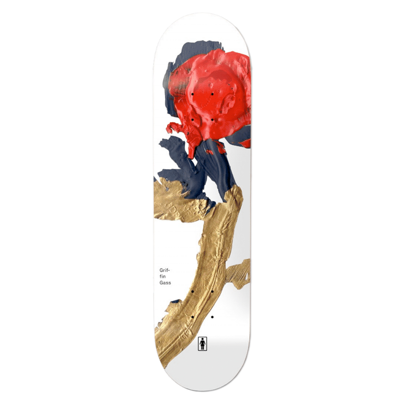 Girl Skateboard Deck Gass Blooming 8.25"