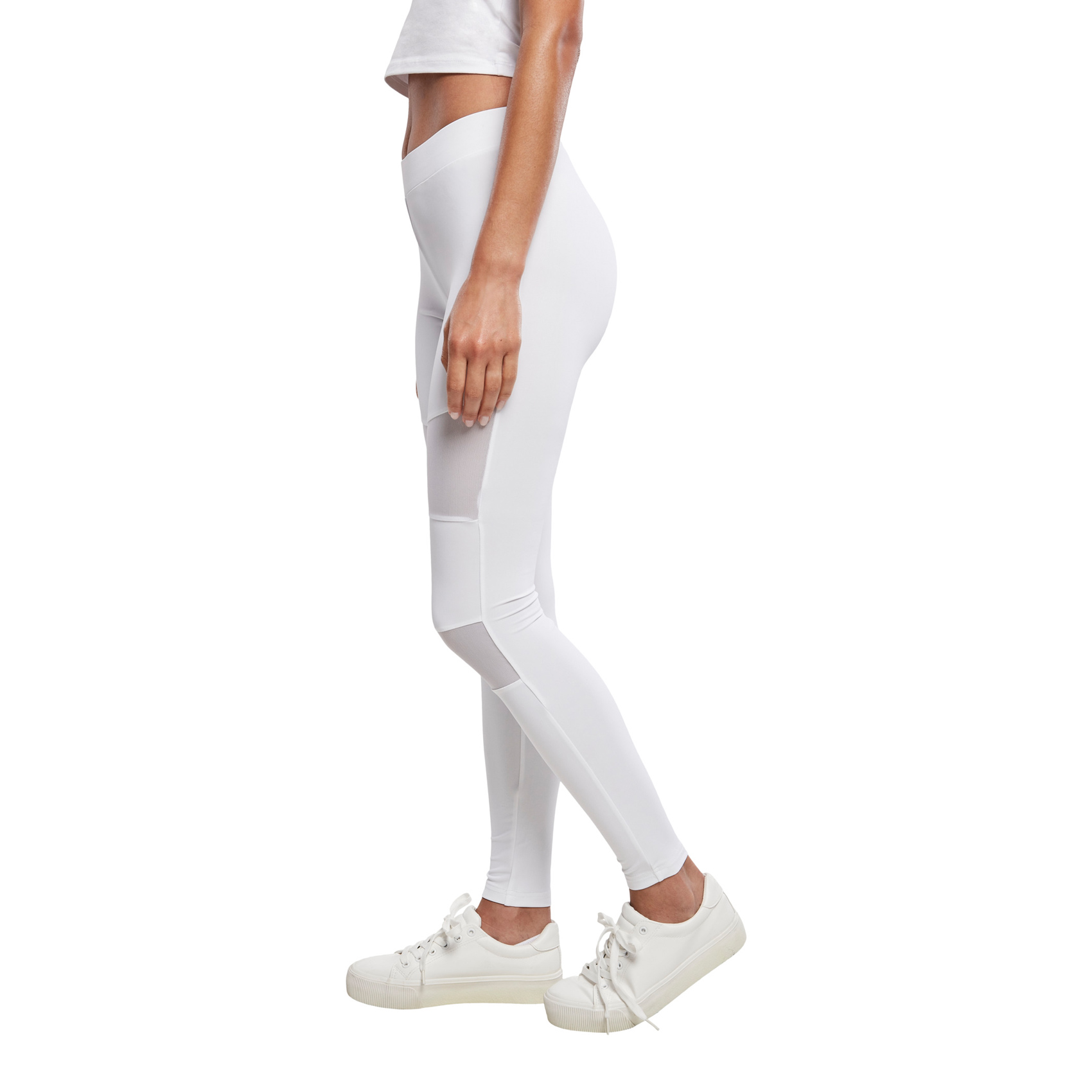 Urban Classics Leggings Ladies Tech Mesh (white) | L | 10016338