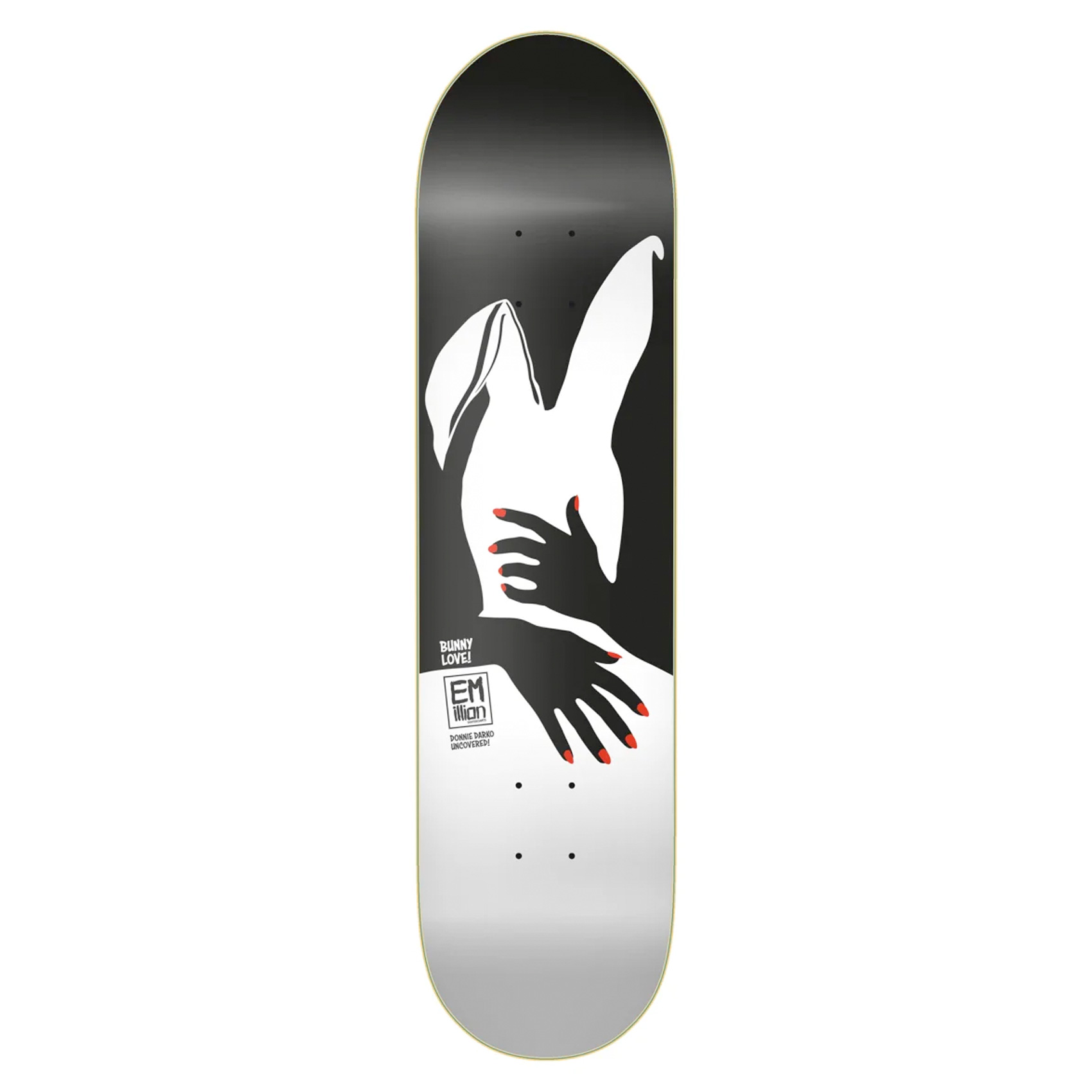 Emillion Skateboard Deck Bunny Love 8.0" (black bunny)