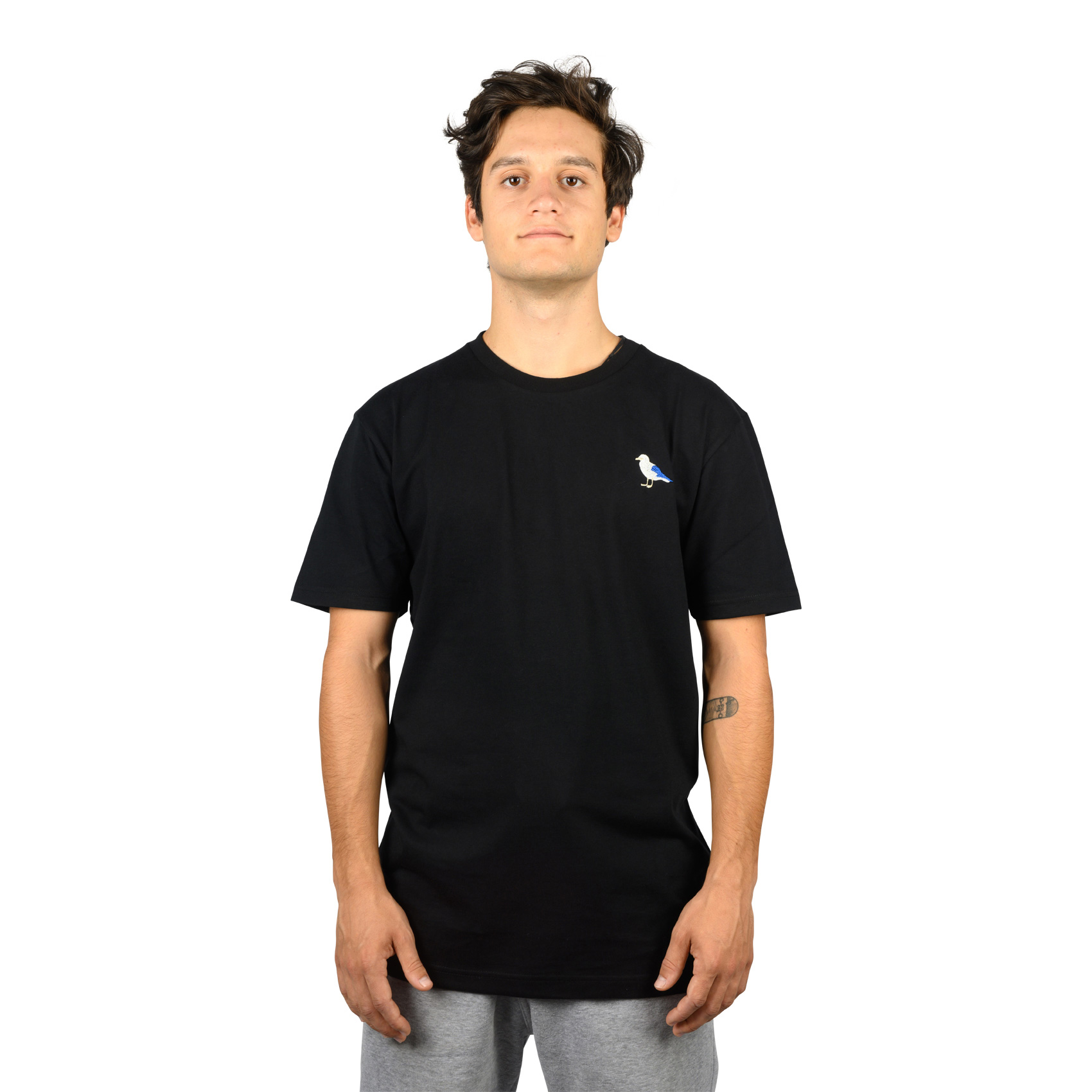 Cleptomanicx T-Shirt Embro Gull (black)