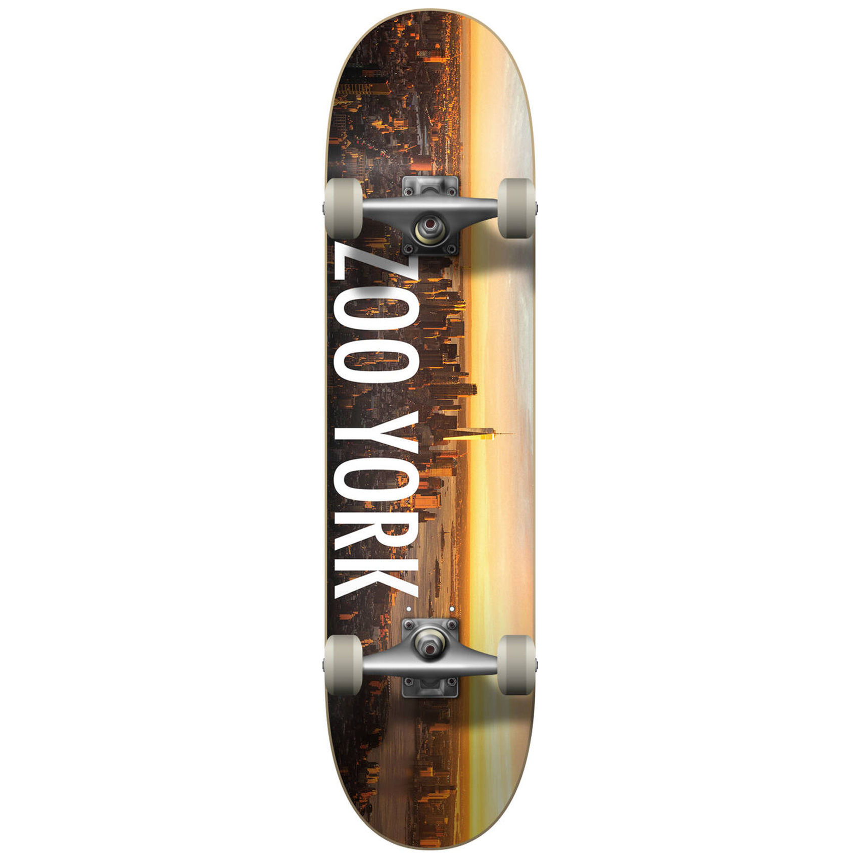 Zoo York Skateboard Komplettboard Logo Block 8.25" (Sunrise)