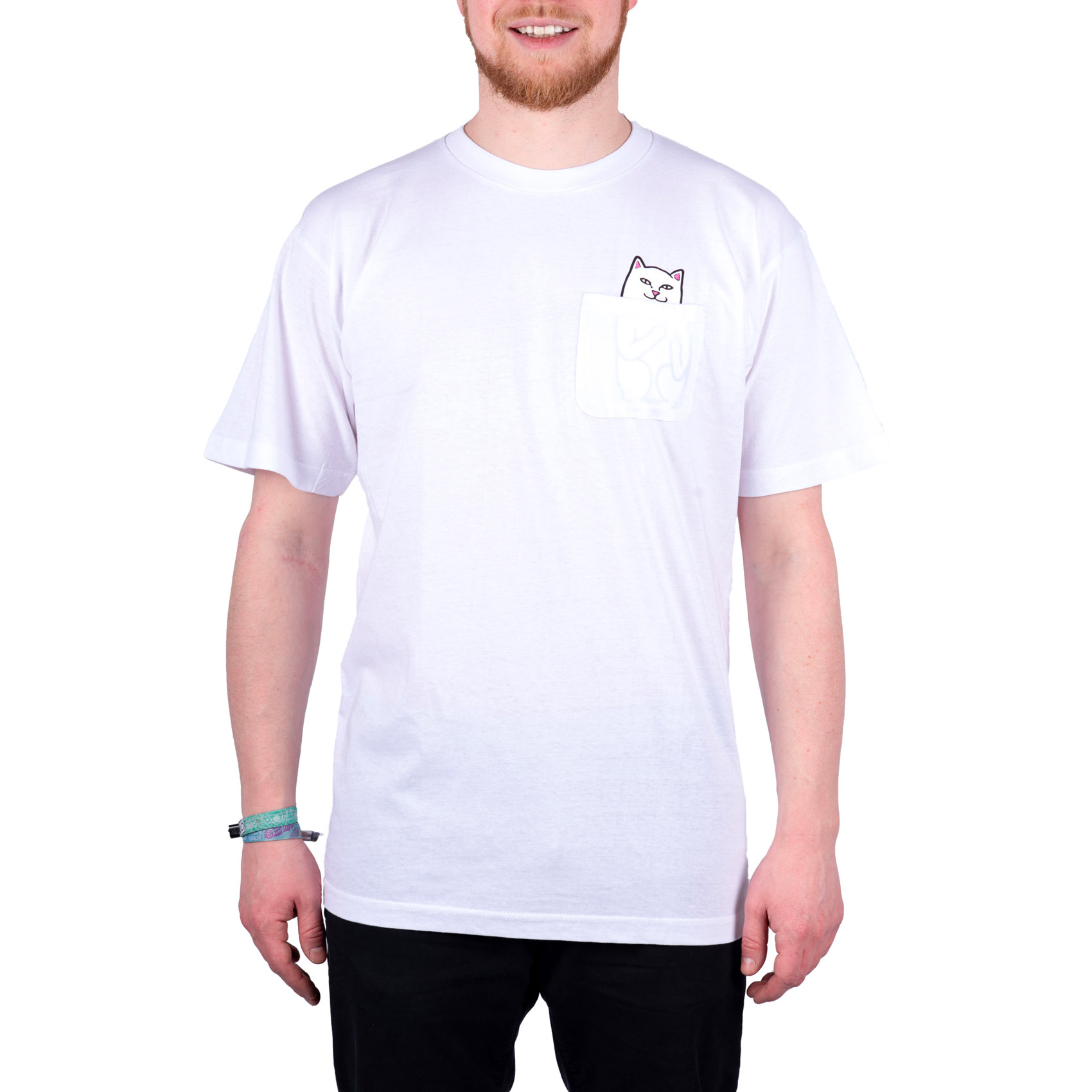 RIPNDIP T-Shirt Lord Nermal Pocket (white)