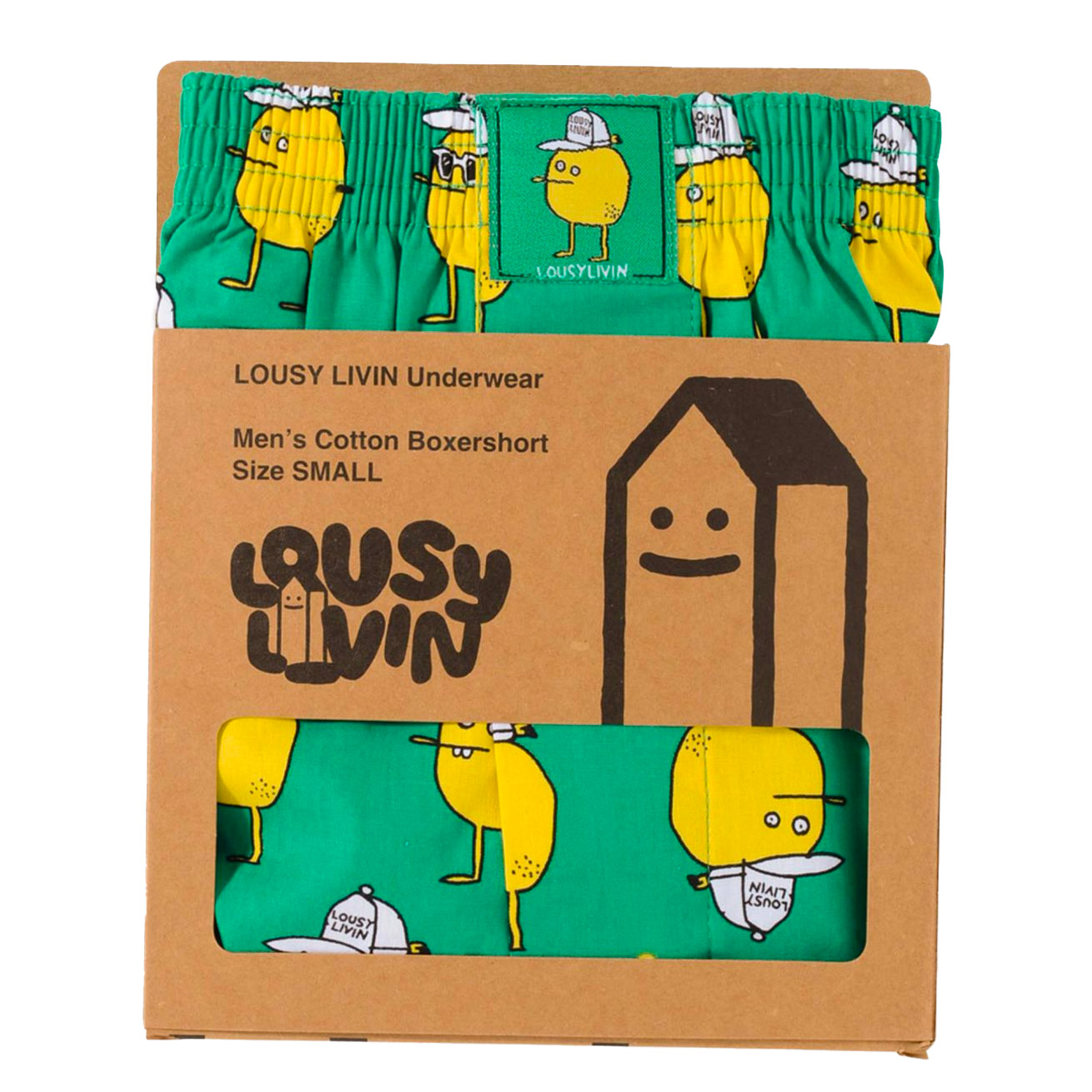 Lousy Livin Boxershorts Zitrone (green)