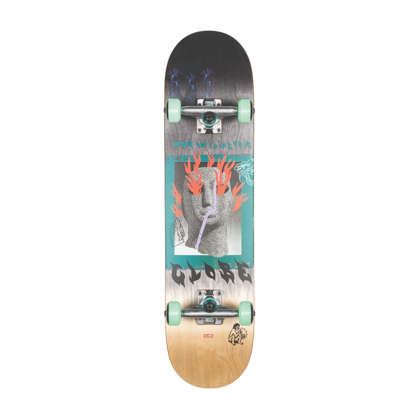 Globe Skateboard Komplettboard G1 Firemaker 7.75" (black natural)