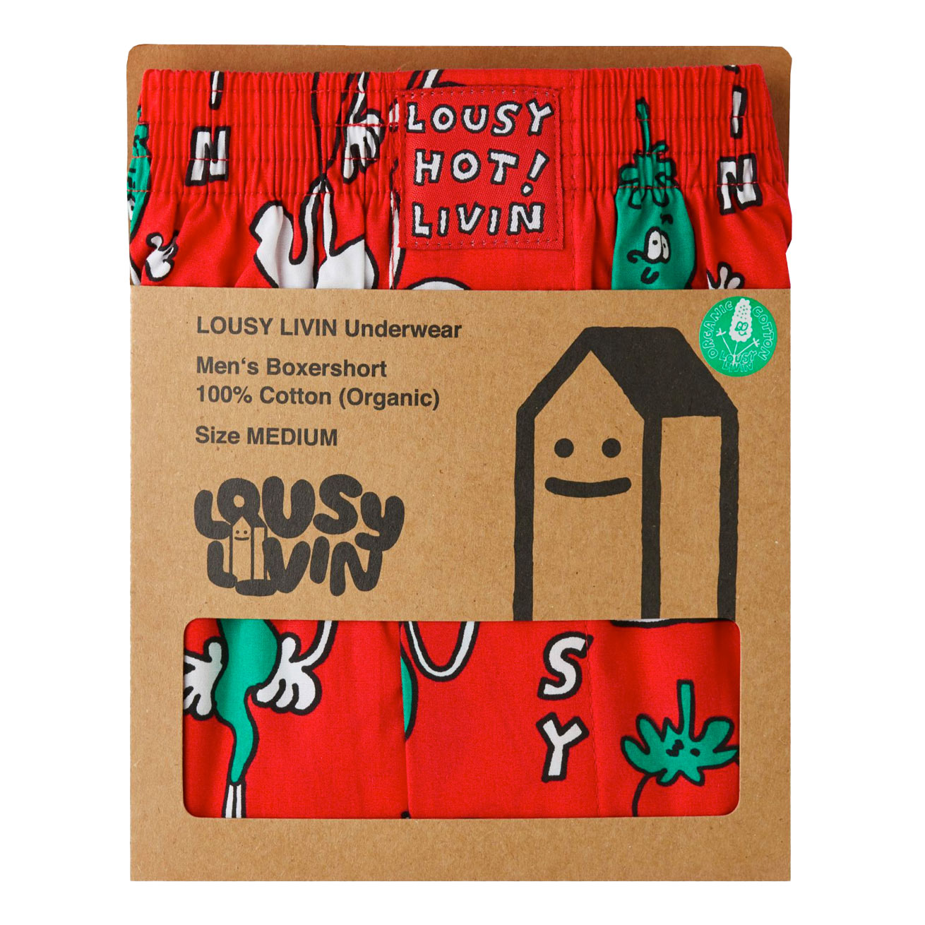 Lousy Livin Boxershorts Chilli (red)