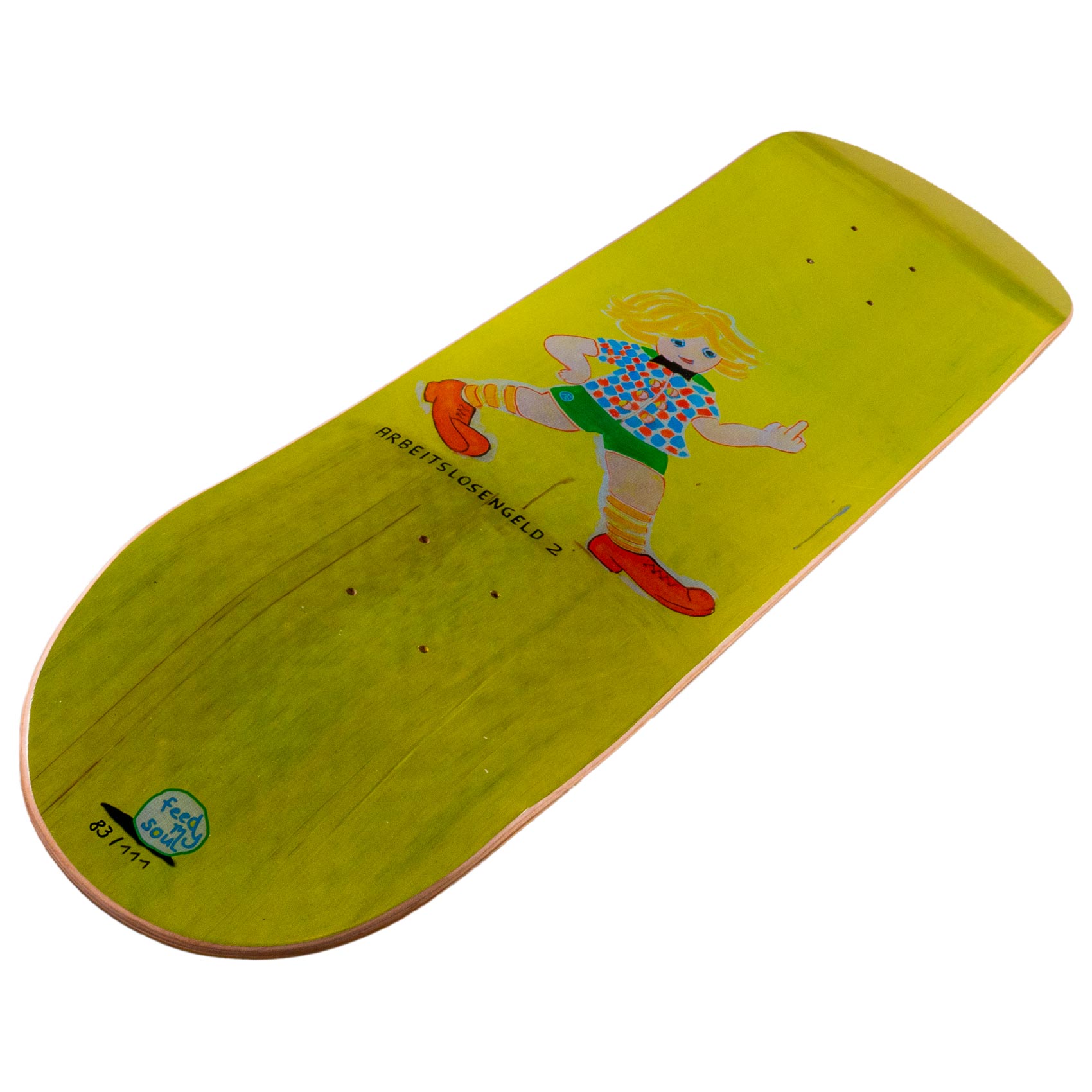 feedmysoul x Ali Endrullat Skateboard Deck ALG 2 8.125"