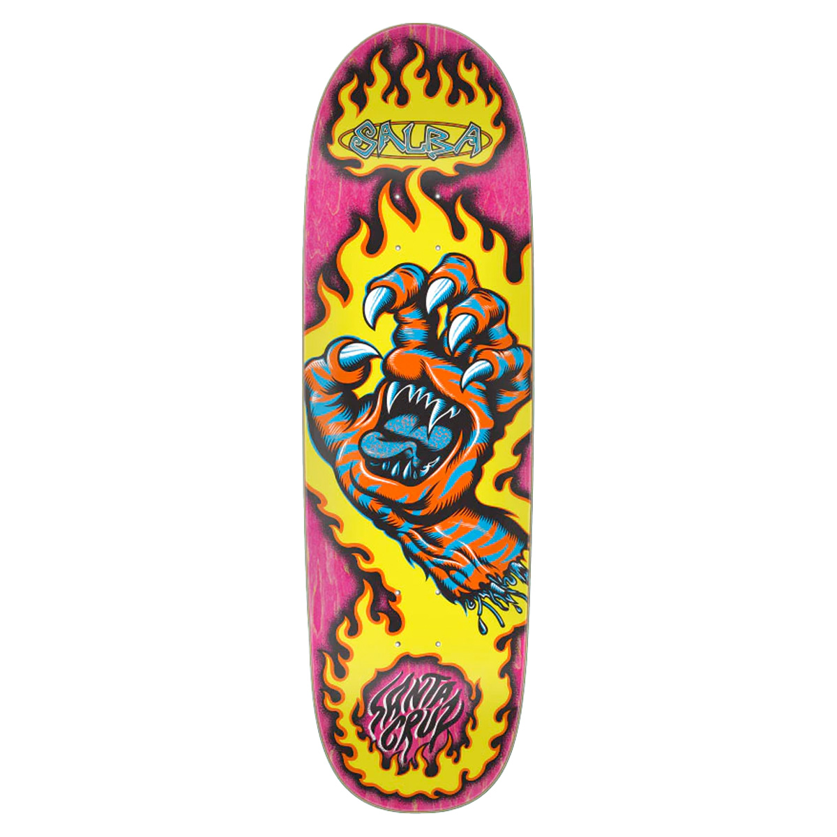 Santa Cruz Skateboard Deck Salba Tiger Hand Shaped 9.25"