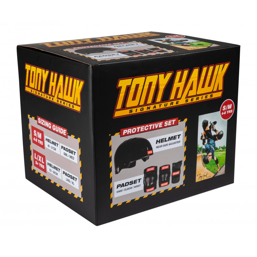 Tony Hawk Helm und Schonerset Protective Set (black)
