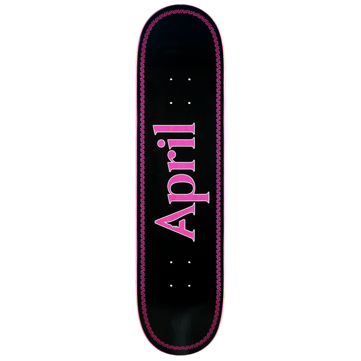 April Skateboard Deck OG Logo 8.5" (pink black helix)