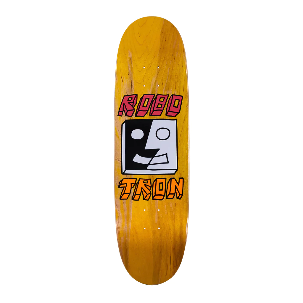 Robotron Skateboard Deck Split Face Egg Shape 8.7"